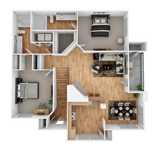 B2 Renovated 501 floor plan